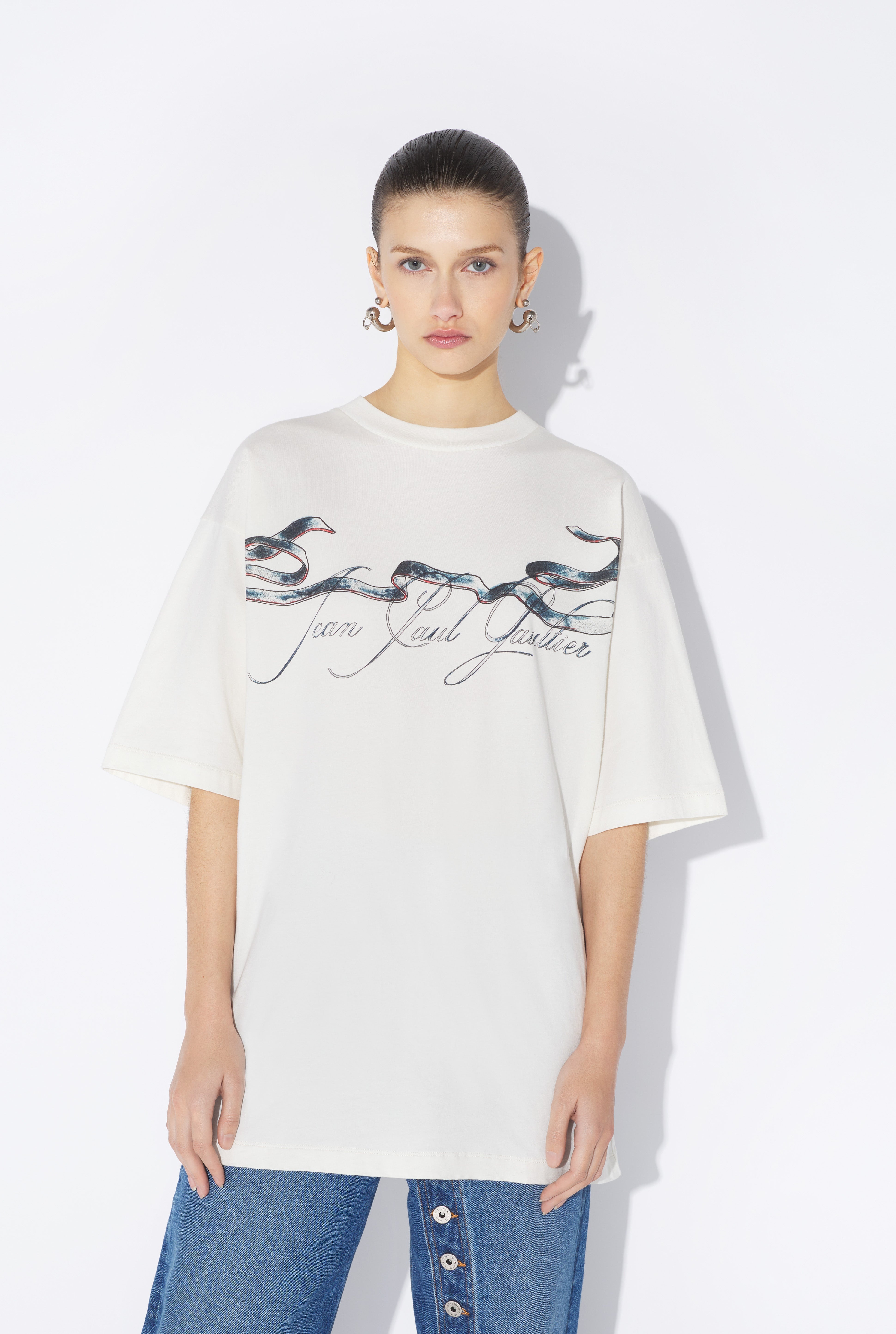 THE WHITE OVERSIZED “TATTOO RUBAN” T-SHIRT - 3