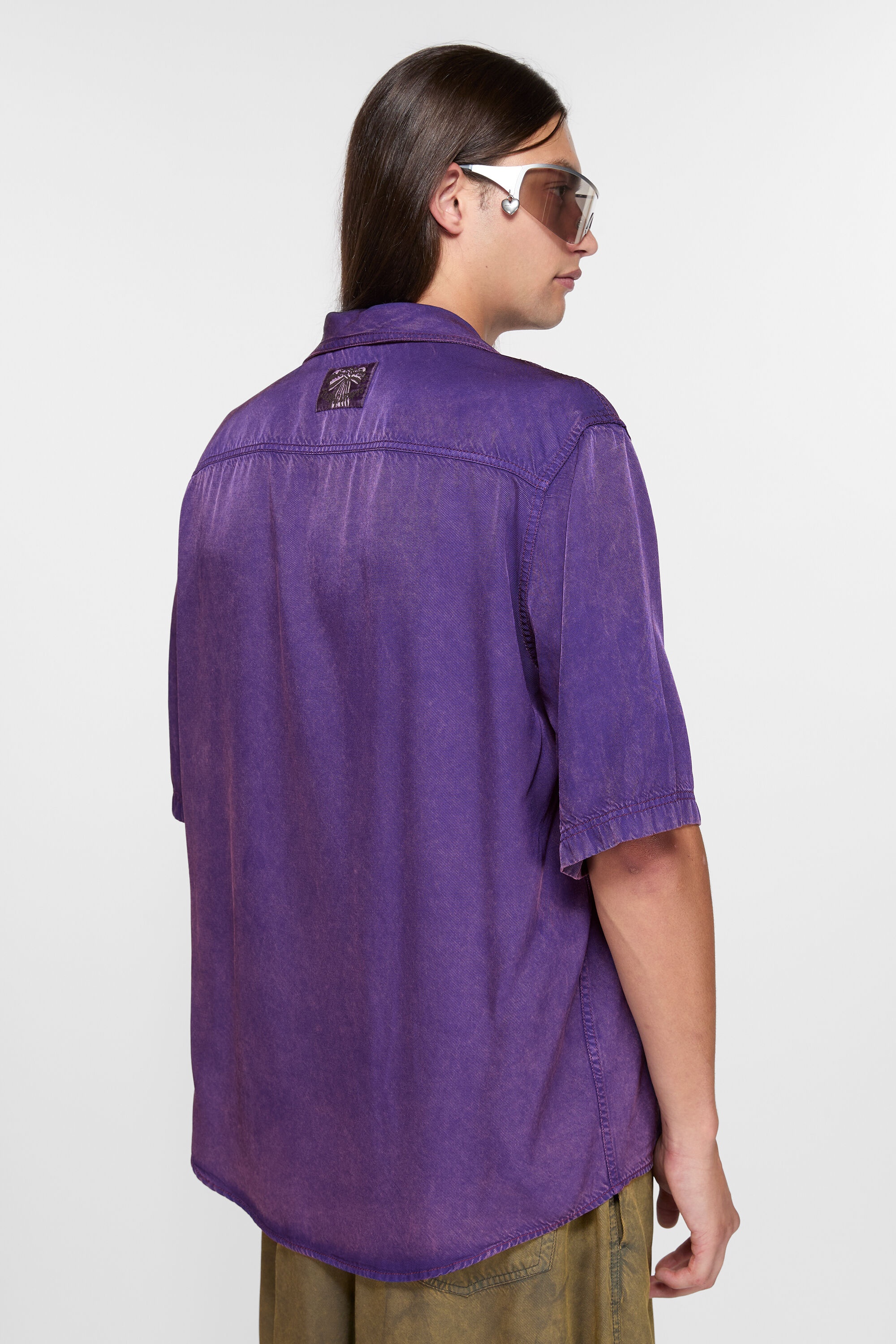 Button-up shirt - Dark purple - 3