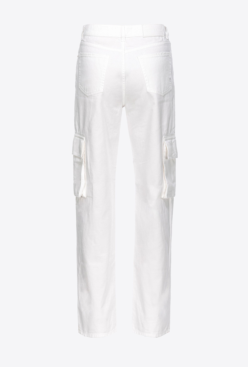 PINKO BULL CARGO TROUSERS WITH RIPS AND DARNS outlook