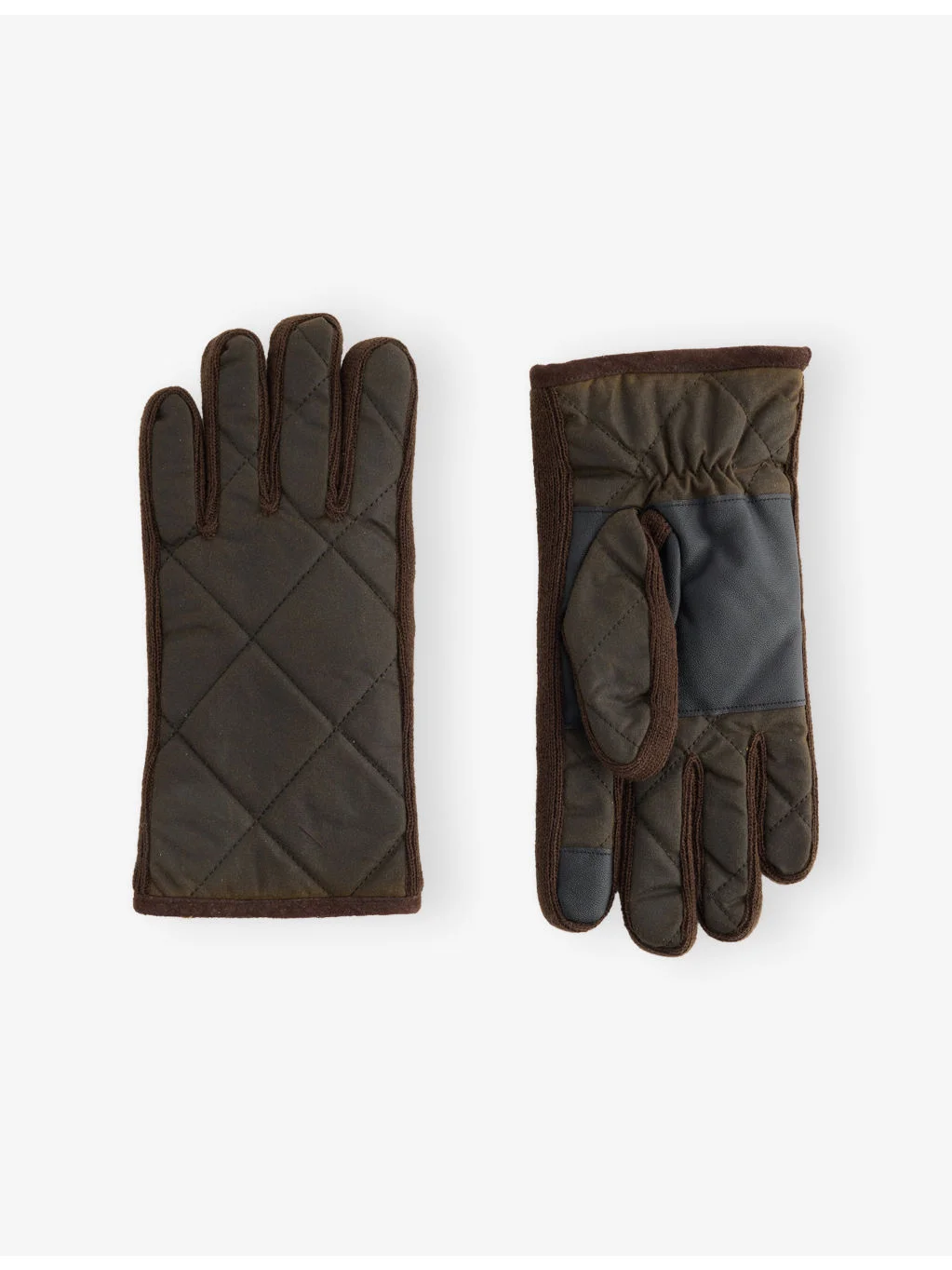 Westerdale Quilted Waxed-Cotton Gloves - 1