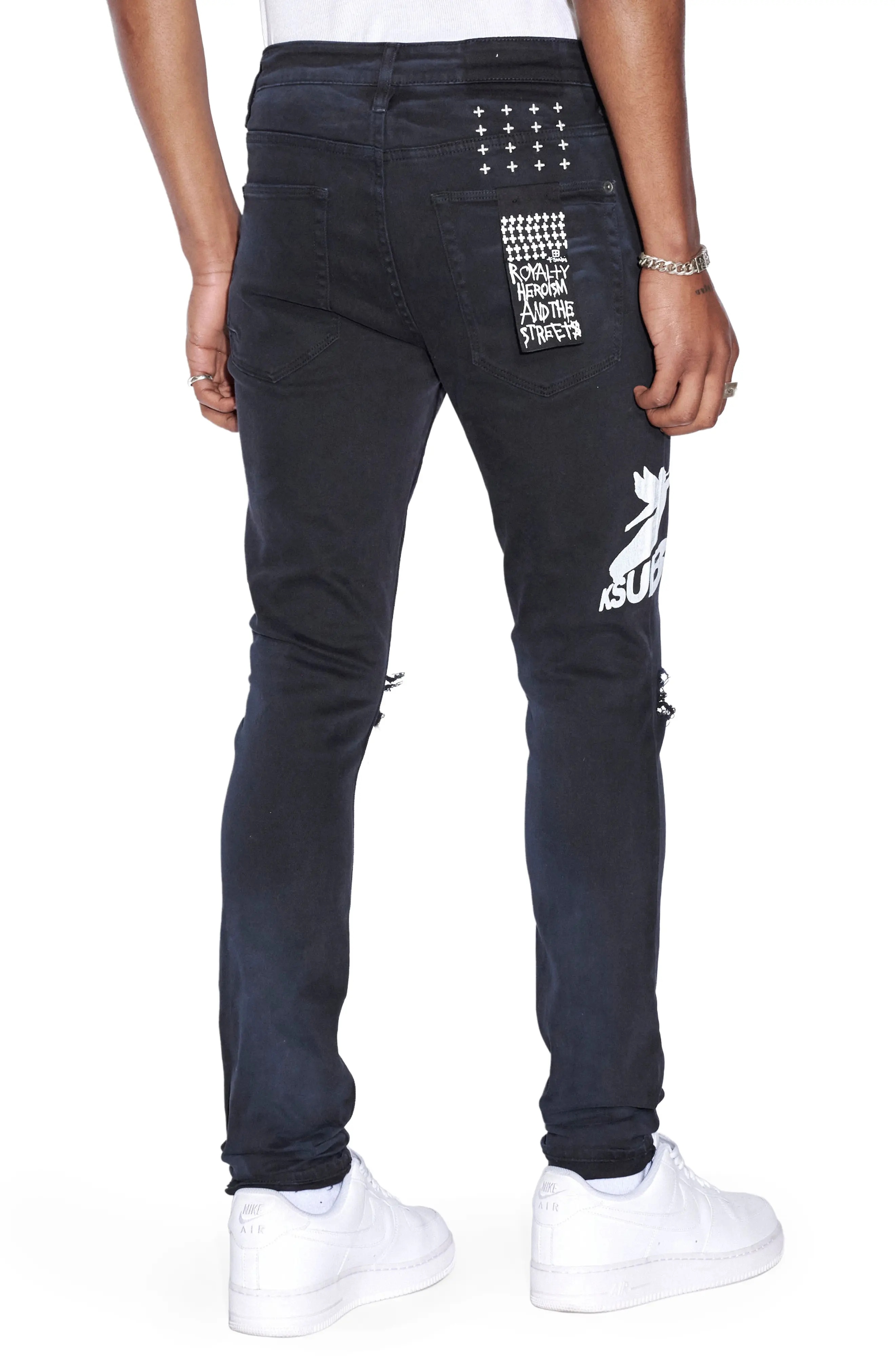 Van Winkle Ghosted Angels Skinny Jeans - 2