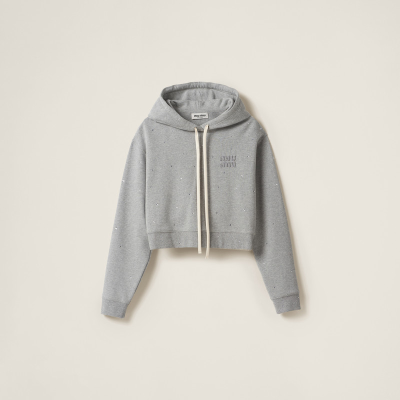Cotton fleece hoodie 1