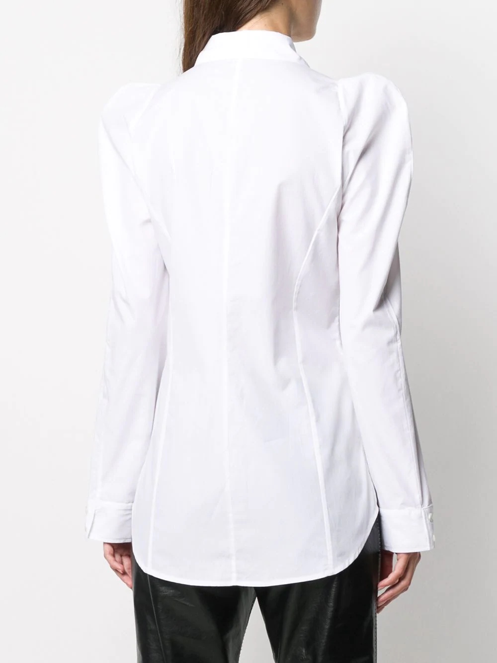 puffed-shoulder shirt - 4