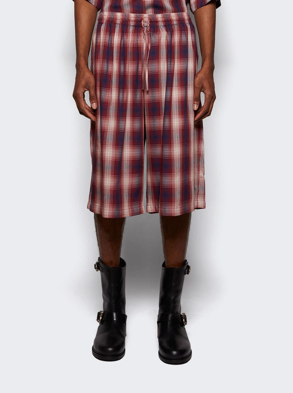 Check Shorts Red And Blue - 2