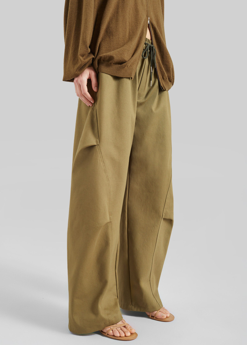 Tulsa Curved Pants - Dark Olive 3