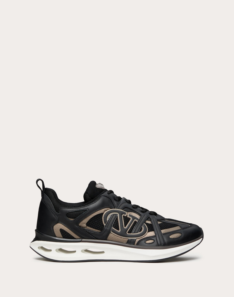 VLOGO EASYJOG LOW-TOP SNEAKER IN CALFSKIN AND FABRIC 1