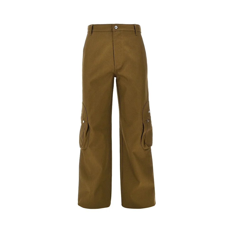 GABARDINE CARGO PANTS - 1