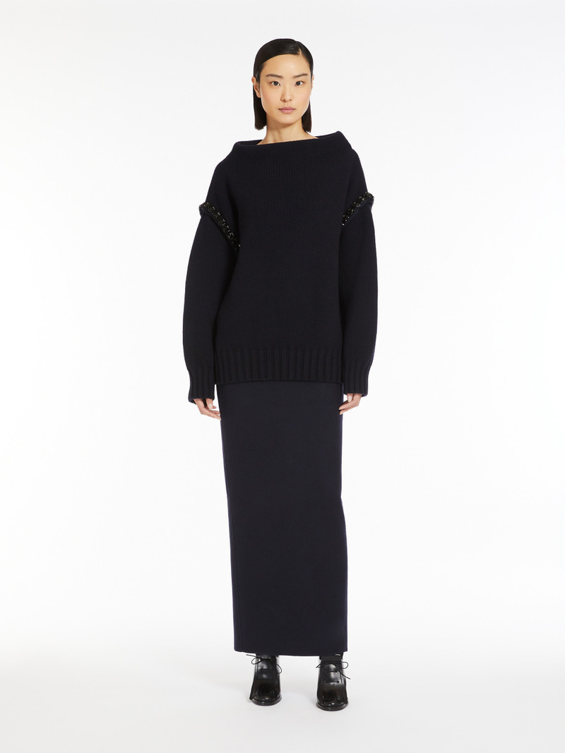 Max Mara PALO Camel hair pencil skirt outlook