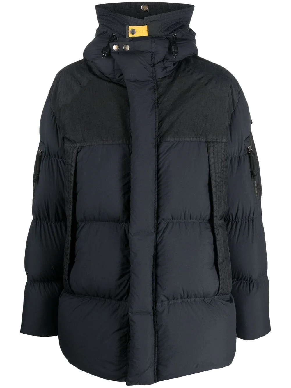zip-up padded coat - 1