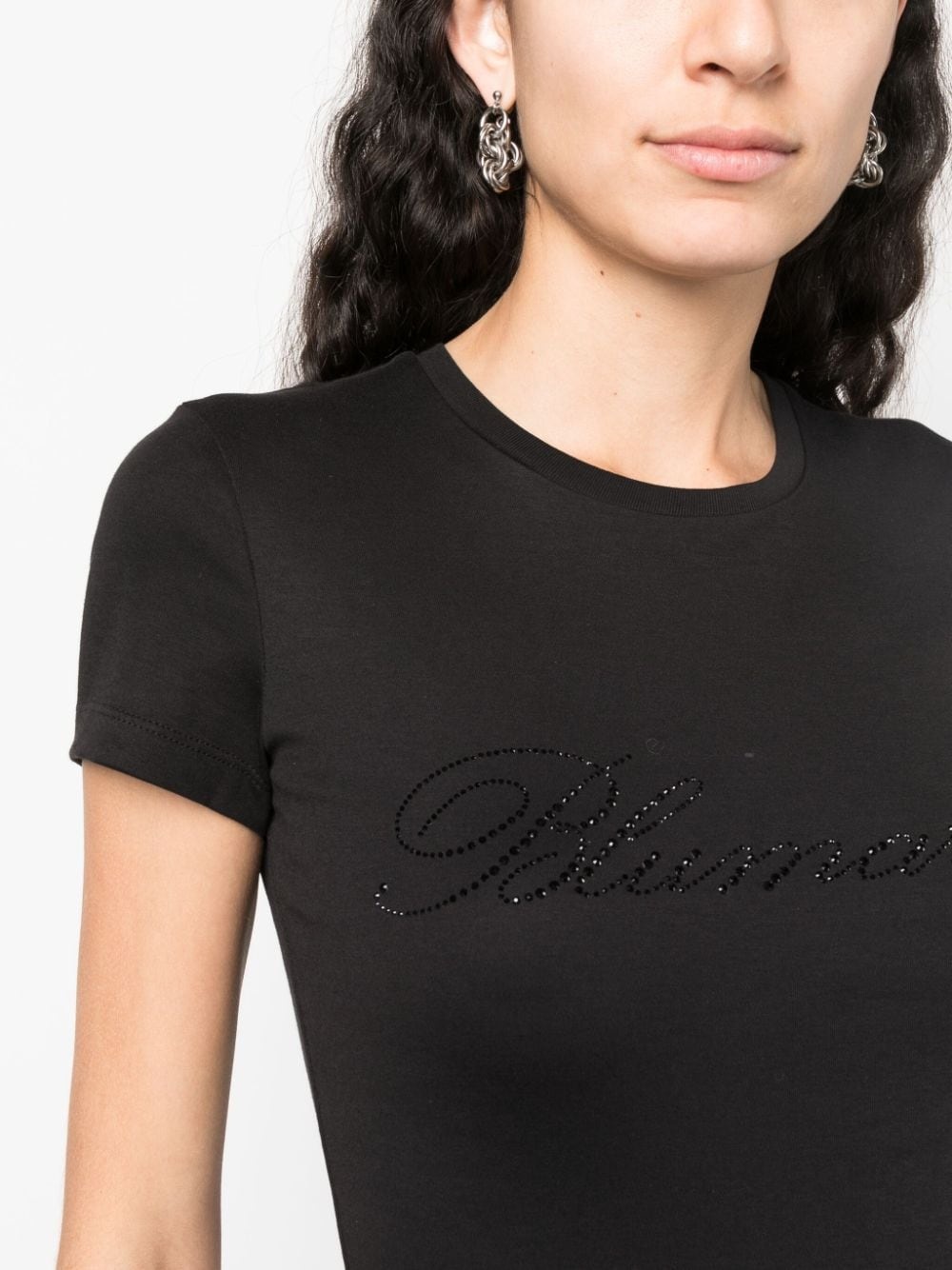 logo-embellishment cotton T-shirt - 5