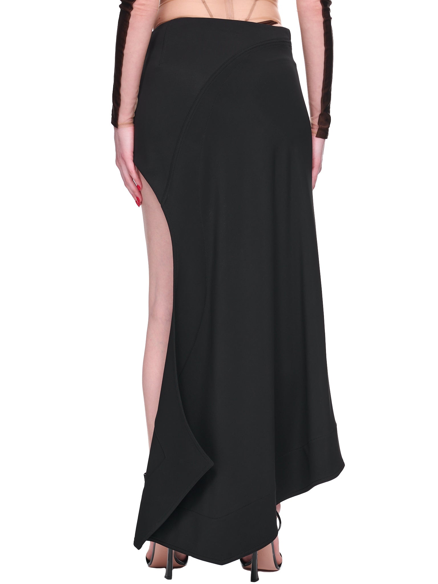 Asymmetric Fluid Skirt - 3
