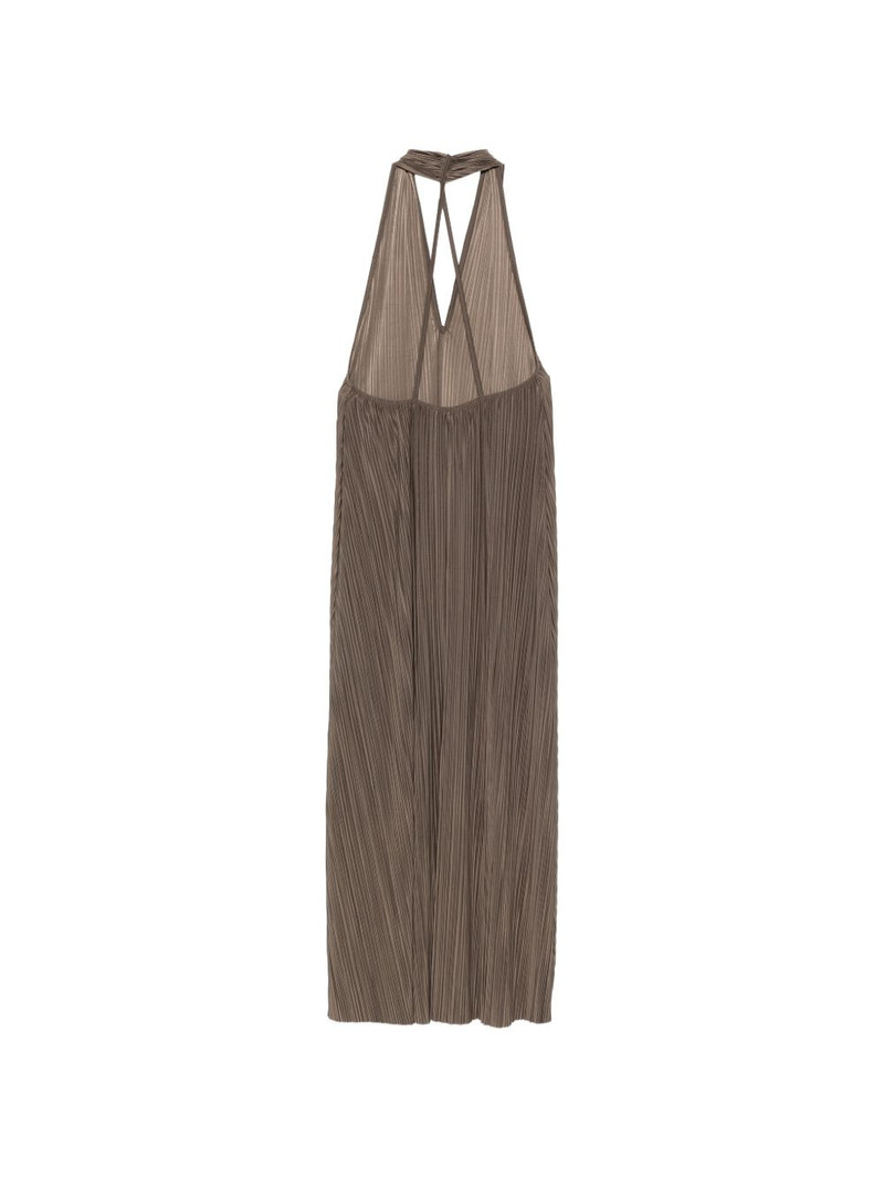 SAMSØE SAMSØE Sacille pleated halterneck maxi dress outlook