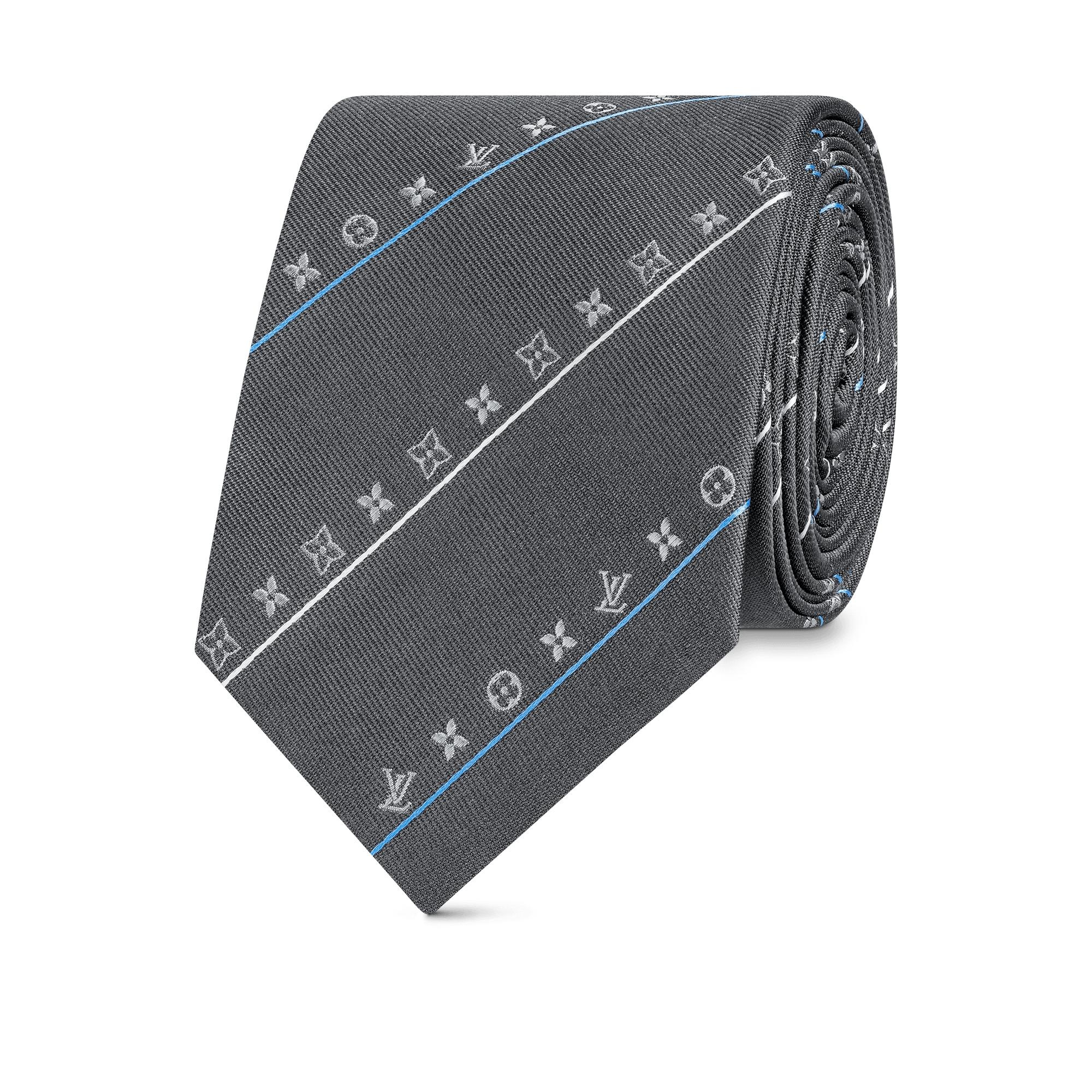 Monogram Thin Stripes Tie - 4