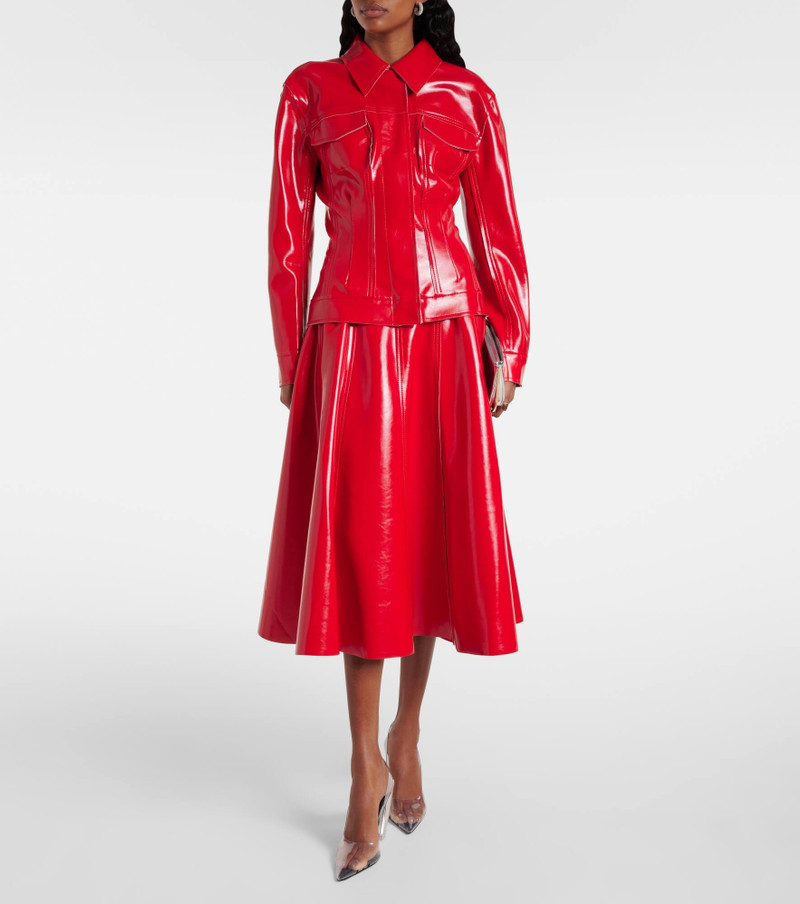 NORMA KAMALI Faux leather jacket outlook