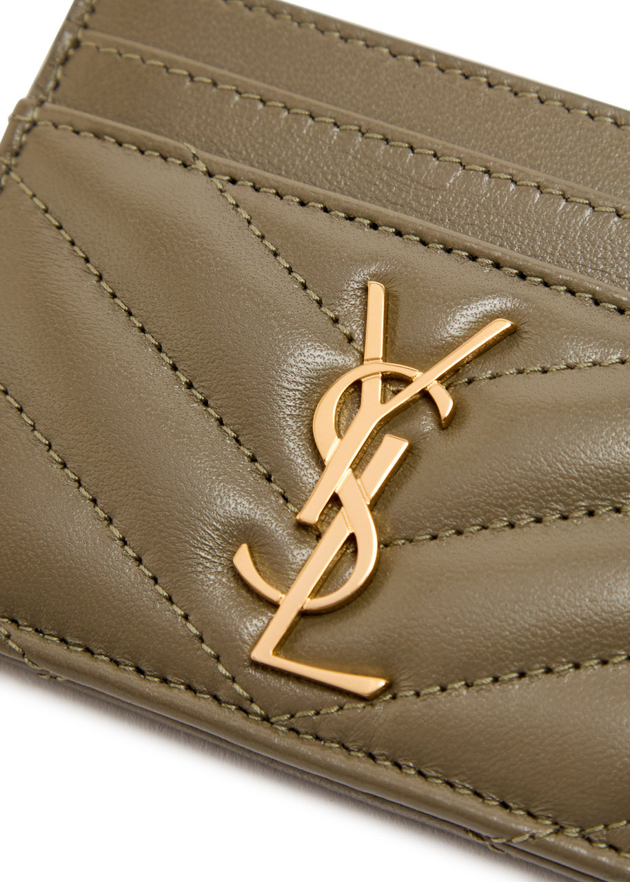 Saint Laurent Cassandre Logo Quilted Leather Card Holder - 3