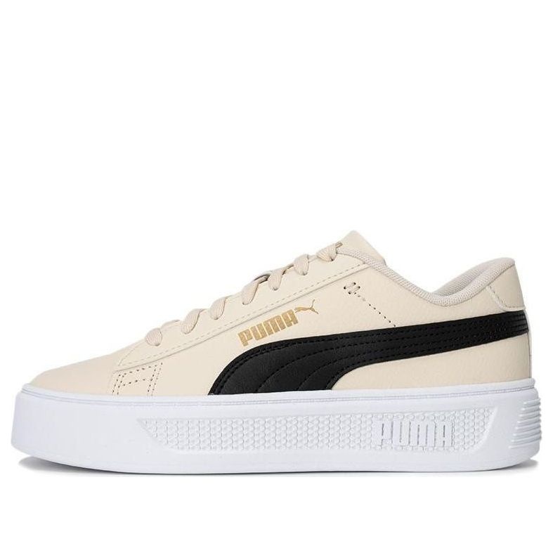 (WMNS) PUMA Platform Sneakers 'Beige Black' 390758-08 - 1