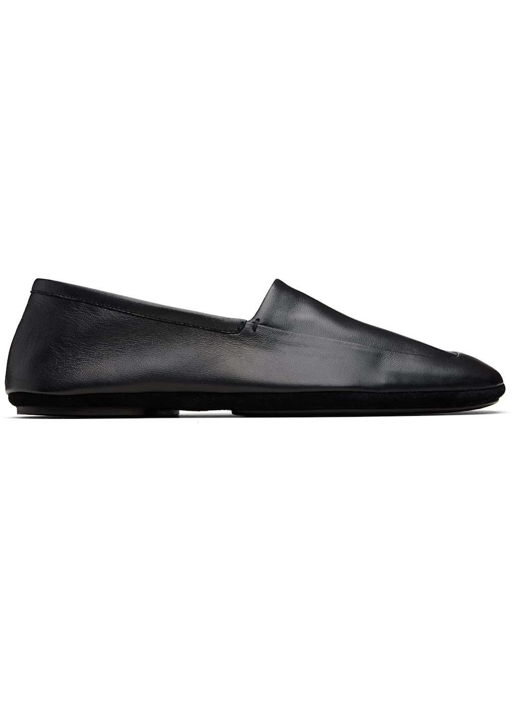 Black Indoor Slipper Loafers - 1