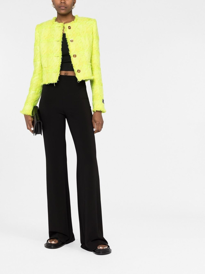 VERSACE cropped tweed jacket outlook