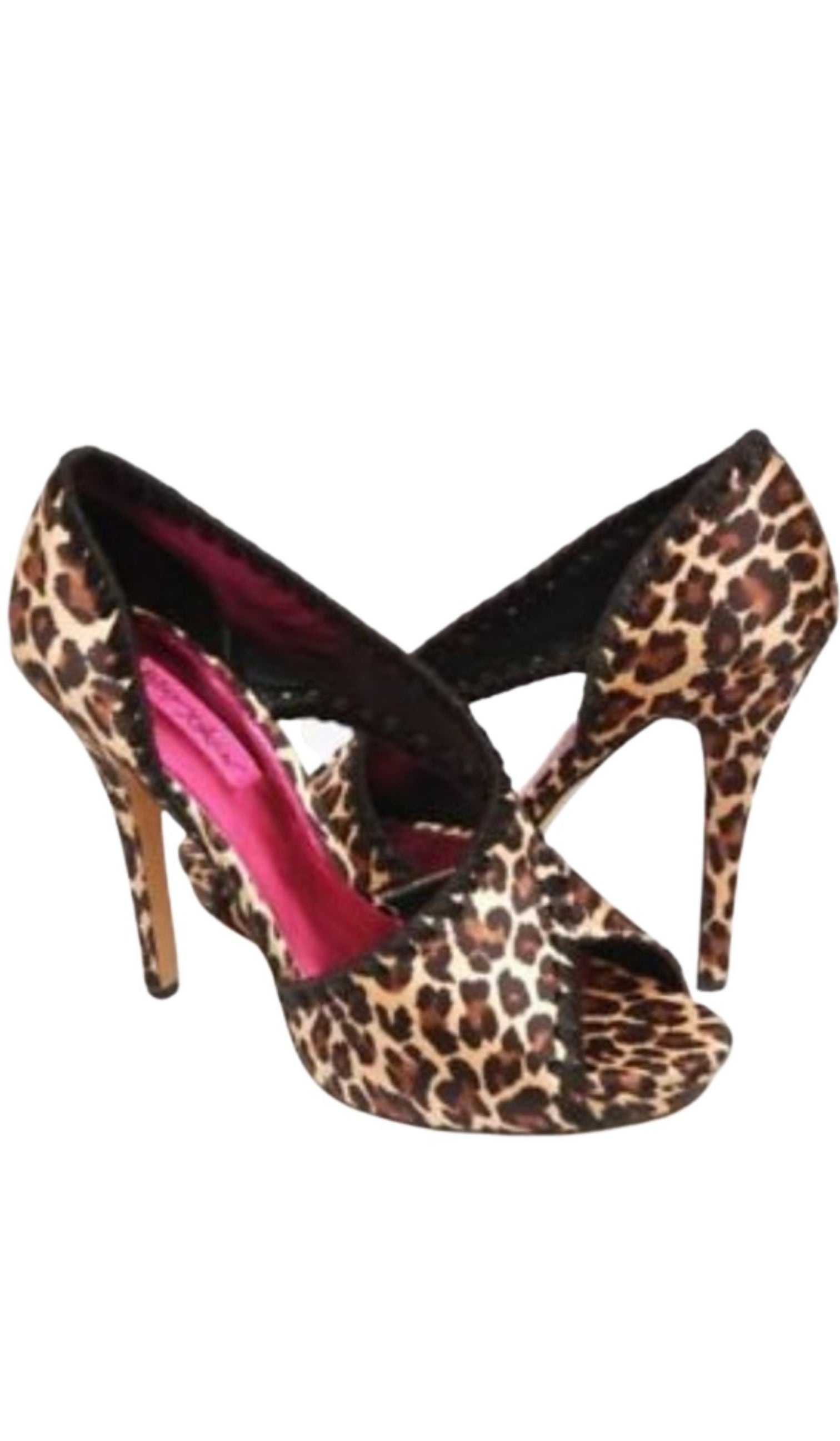 Betsey Johnson - Walter Satin Leopard Print Pumps - 2