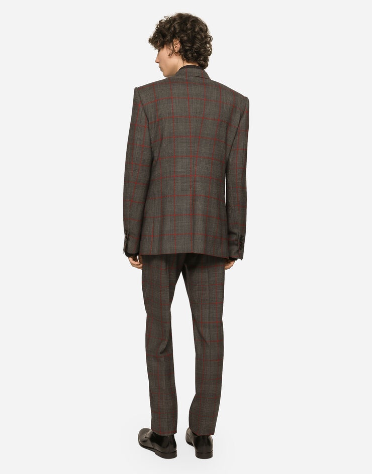 Double-breasted glen plaid Sicilia-fit suit - 3