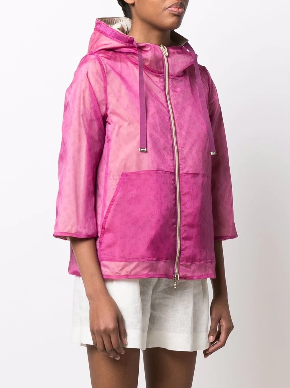 logo-print jacket - 3