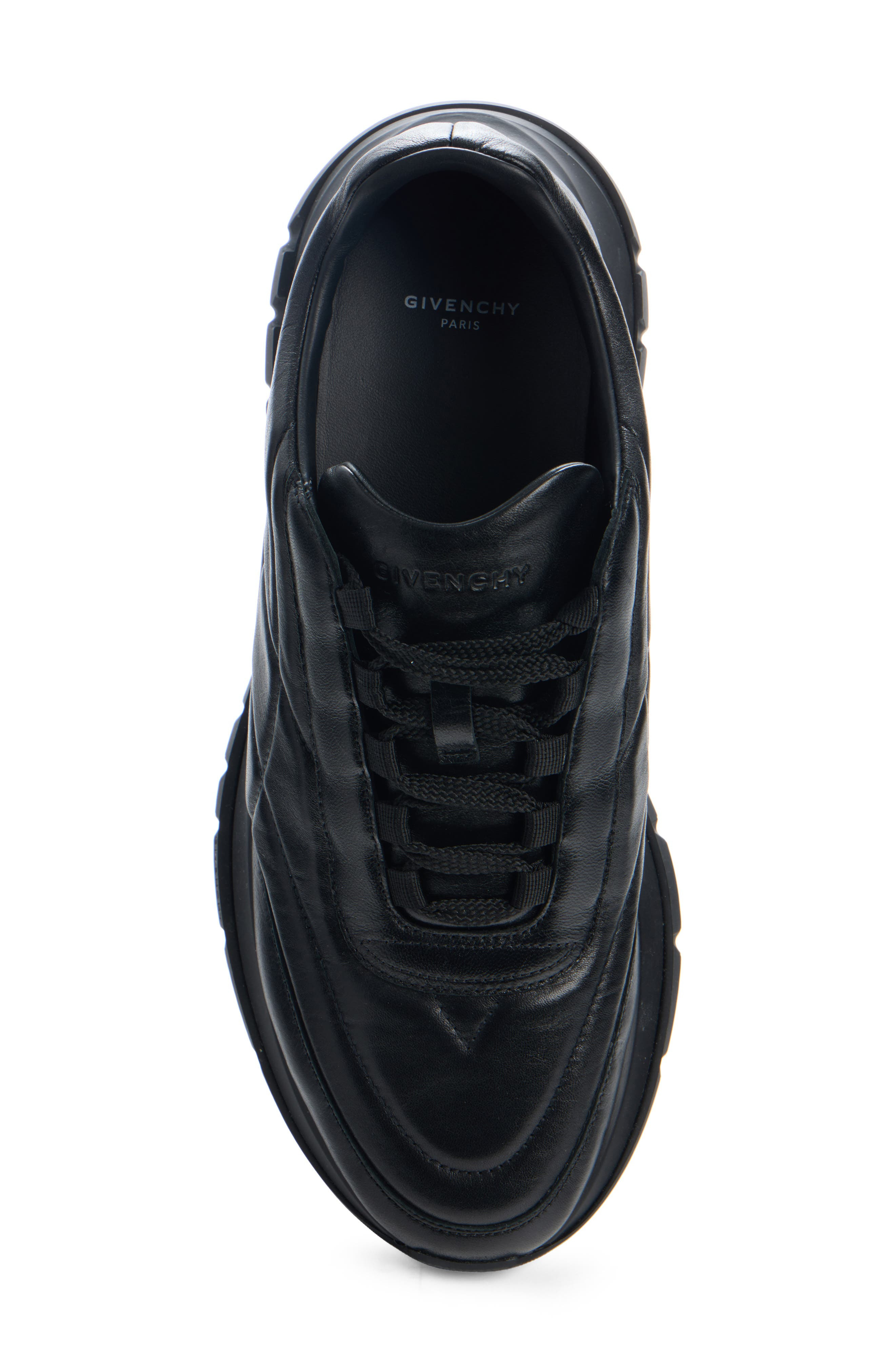 Givenchy Quilted Leather Trainer Sneaker in Black at Nordstrom - 4