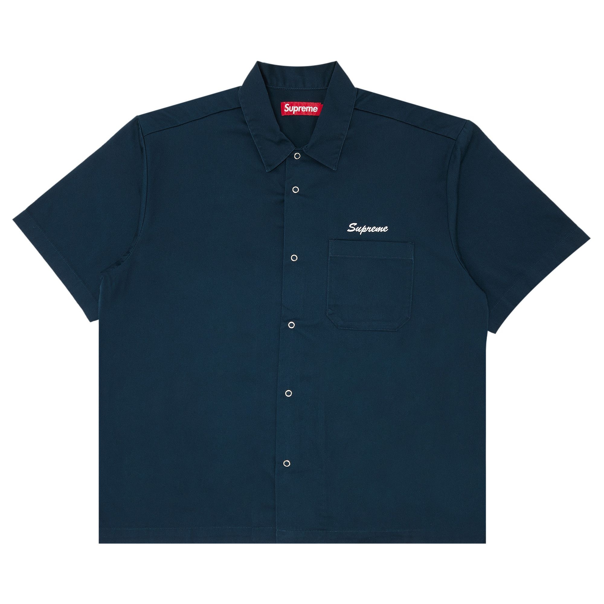 Supreme Margaret Keane Teardrop Short-Sleeve Work Shirt 'Light Navy' - 1