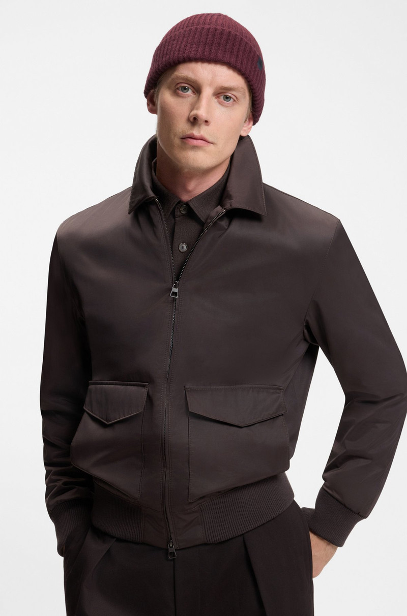 BECKHAM X BOSS BEANIE HAT IN VIRGIN WOOL AND CASHMERE 4
