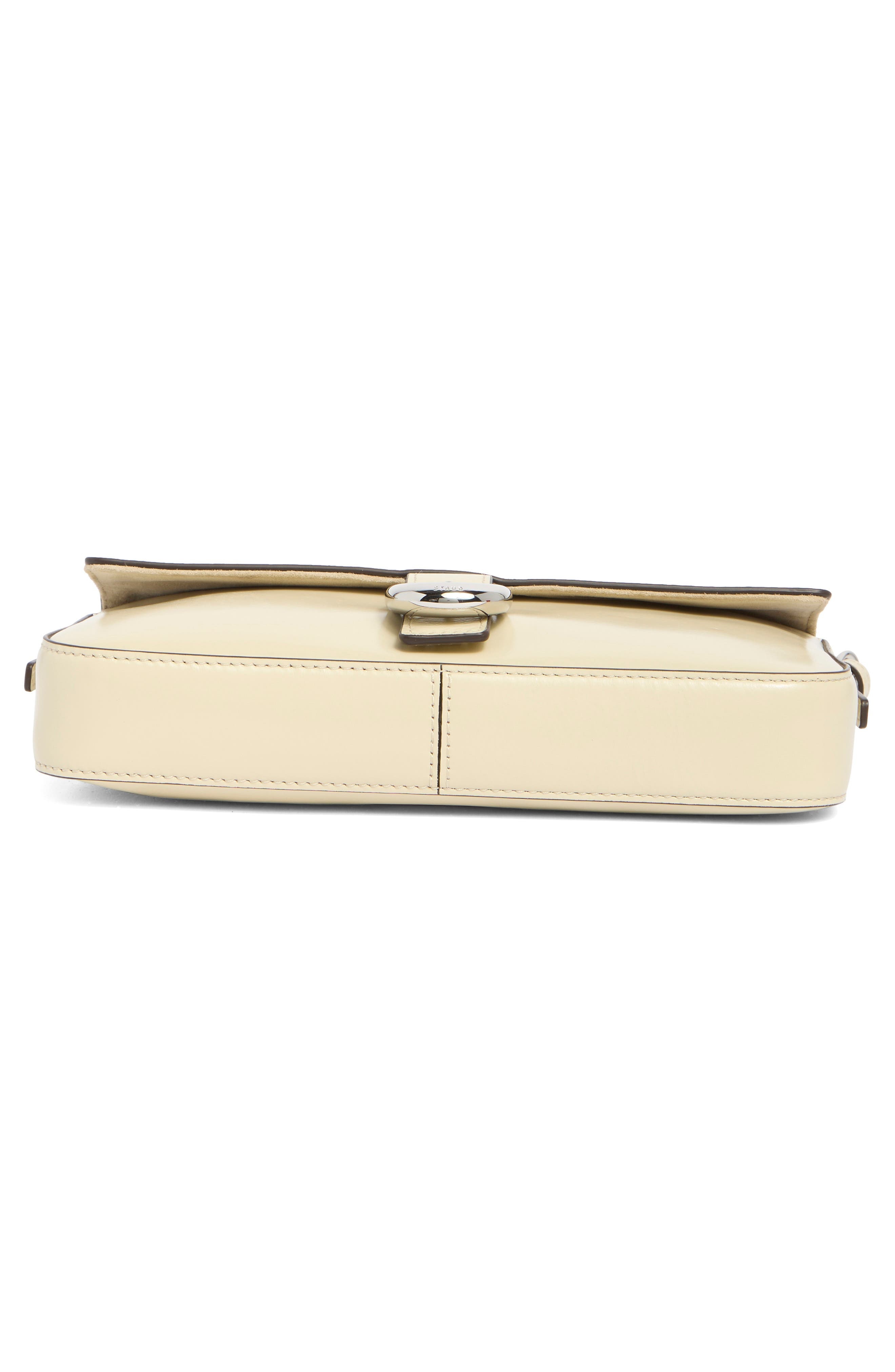 STAUD Harlow Leather Shoulder Bag in Cream at Nordstrom - 6
