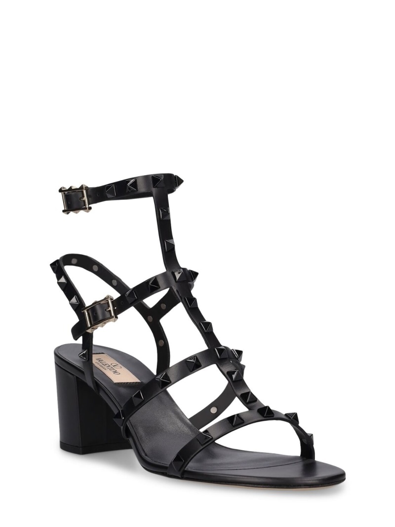 60mm Rockstud leather sandals - 3