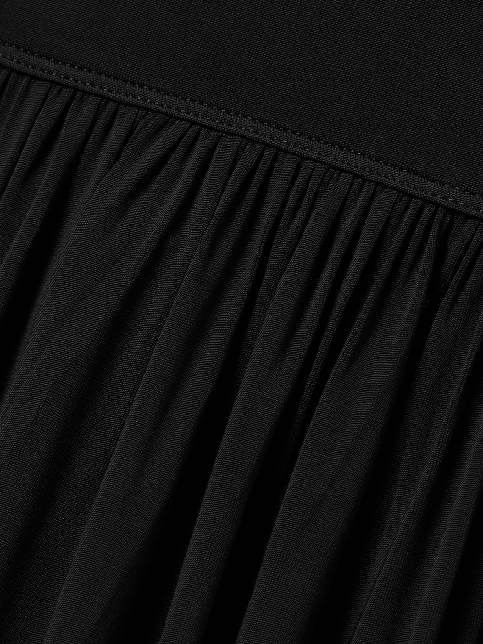 Amal gathered stretch-jersey maxi dress Black - 4