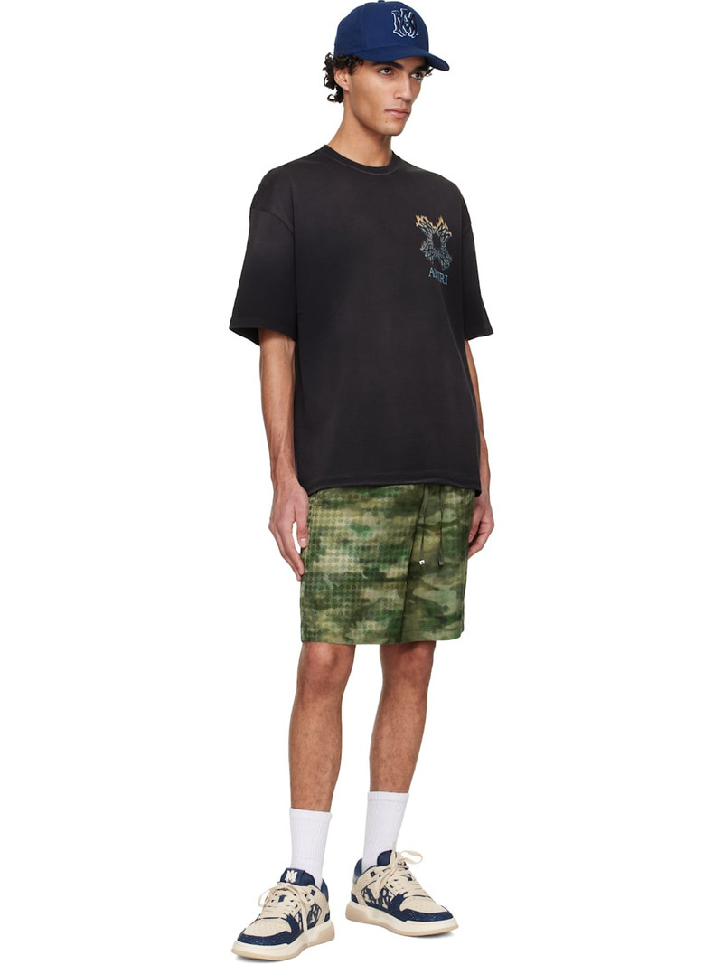 AMIRI Green MA Quad Camo Shorts outlook