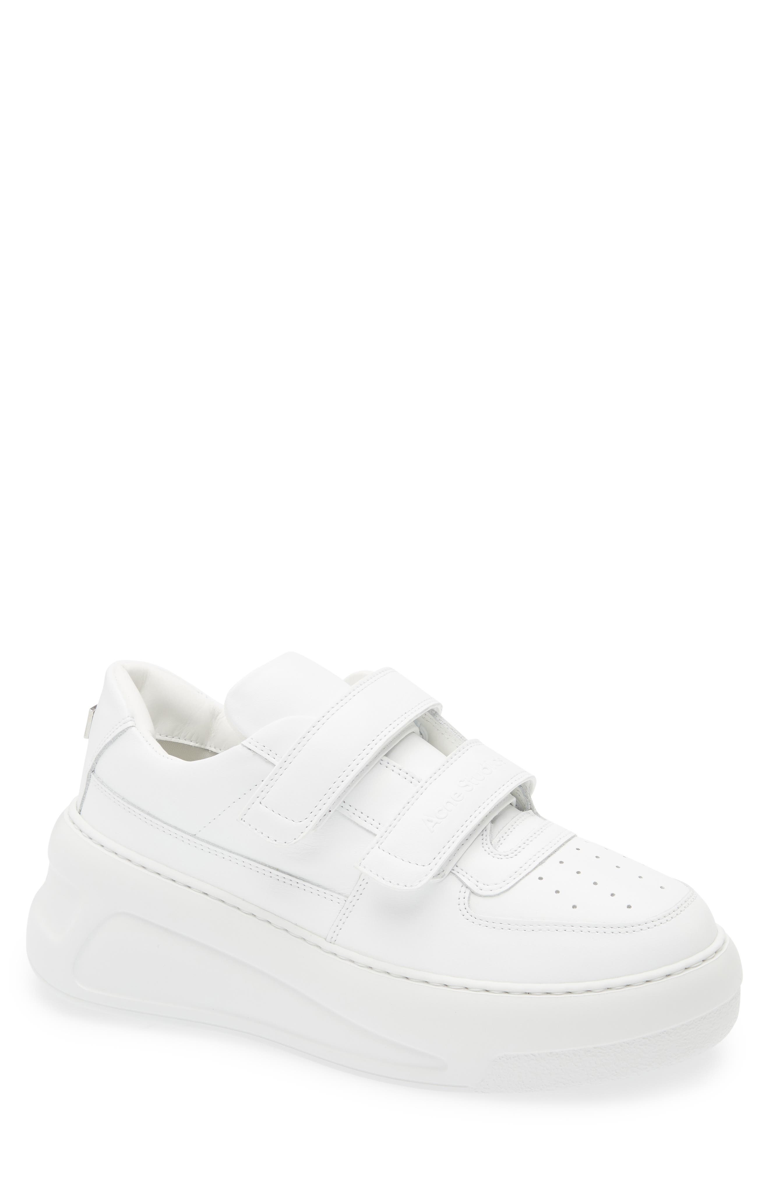 Acne Studios Steffey U Friend Platform Sneaker in Optic White/Optic White at Nordstrom - 1