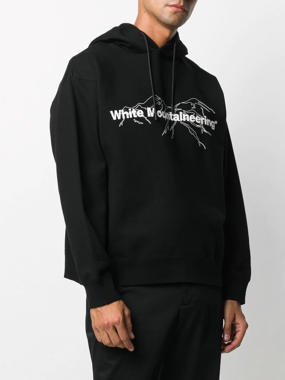 logo print hoodie - 3