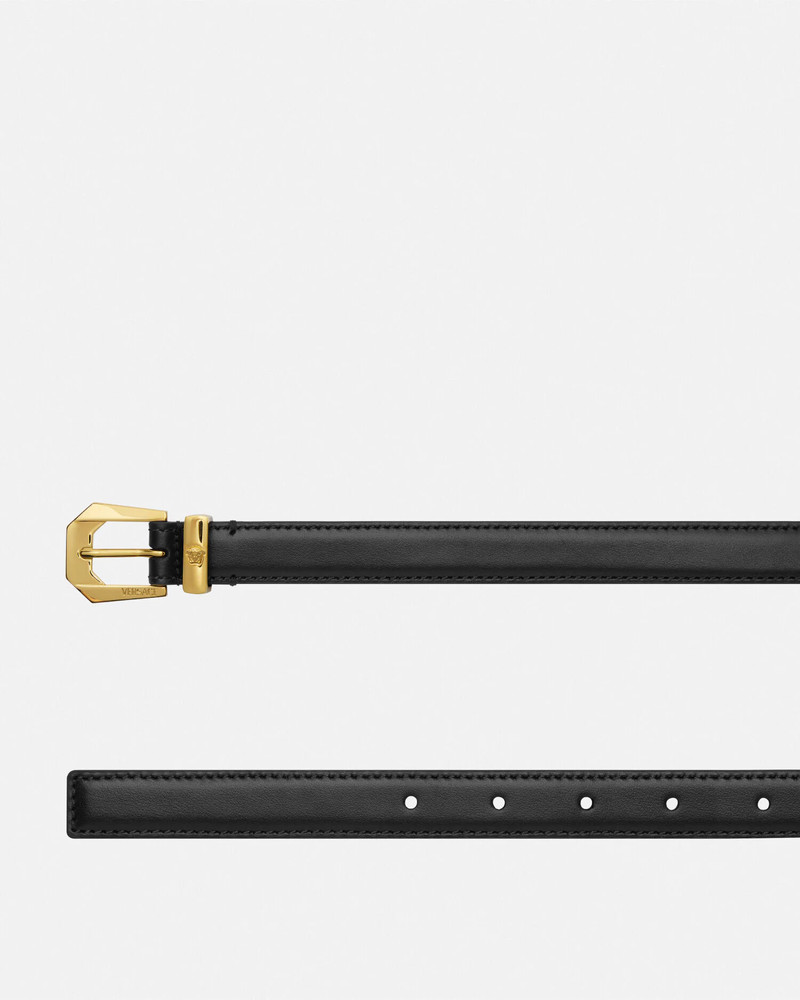 VERSACE Medusa Heritage Leather Belt 0.8" outlook