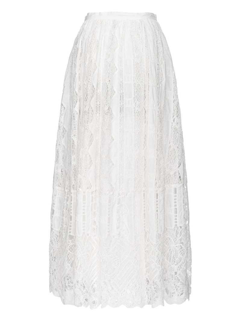PINKO lace-overlay skirt outlook