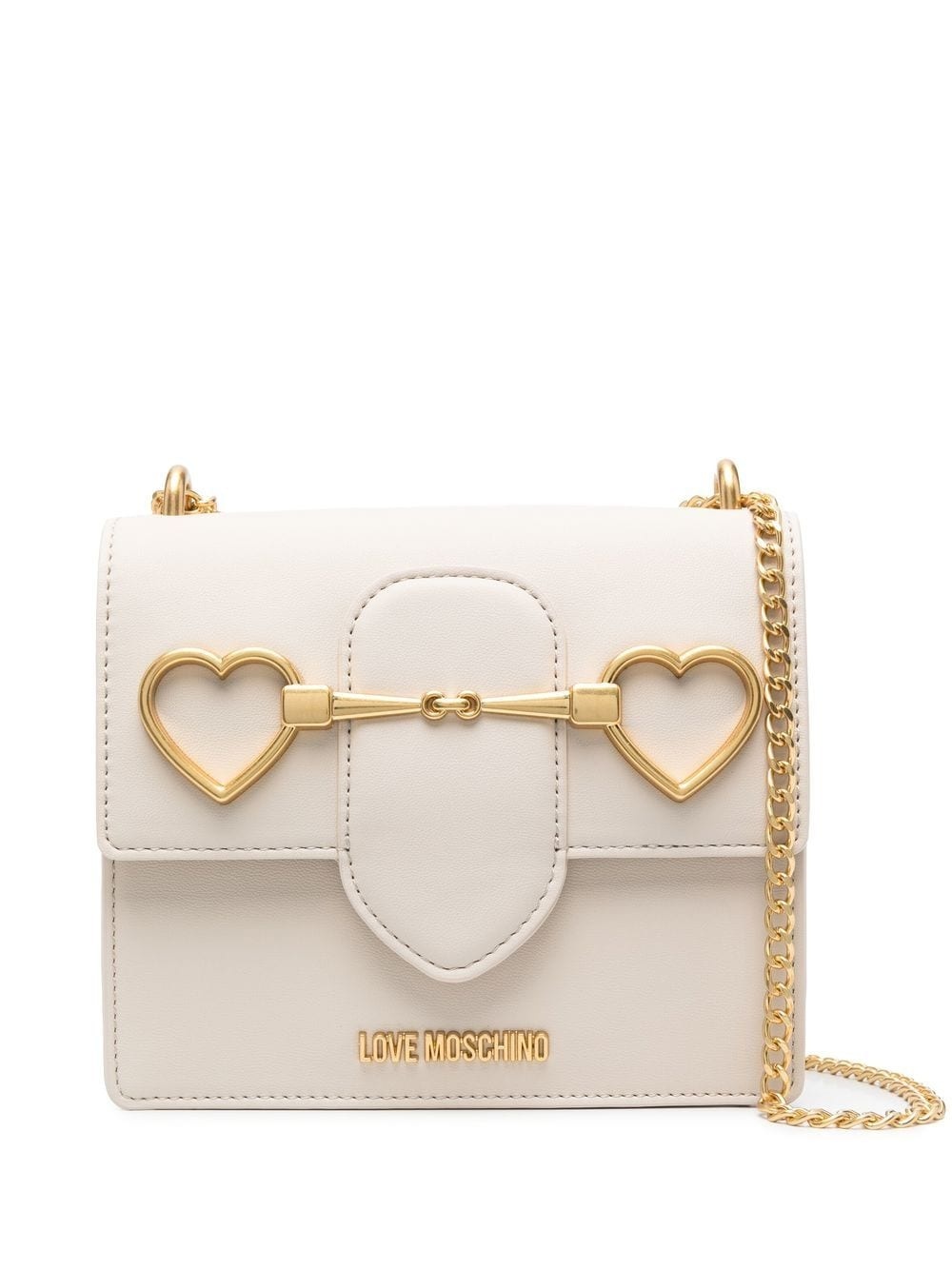 heart-plaque crossbody bag - 1