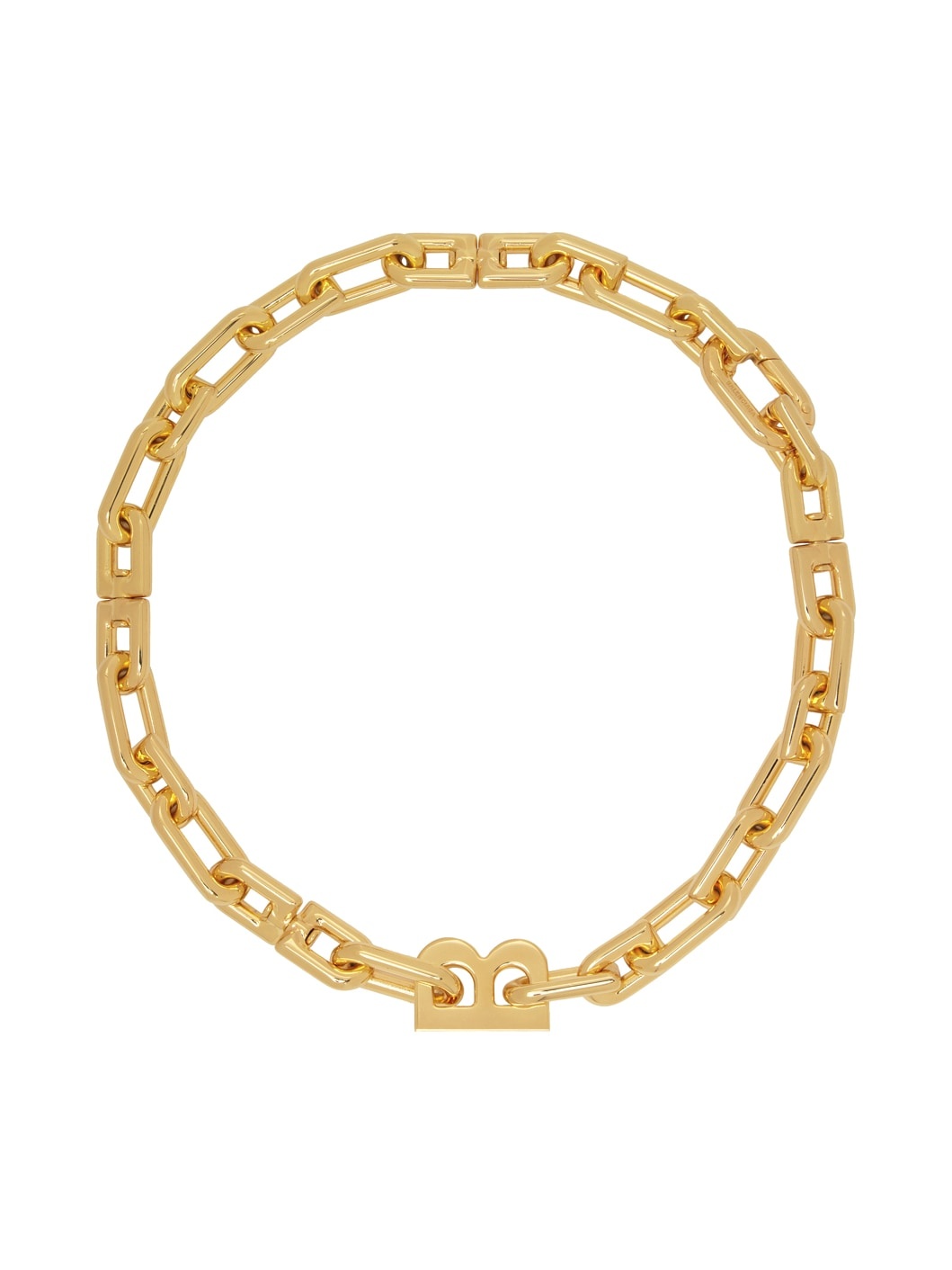 Gold B Chain Necklace - 1