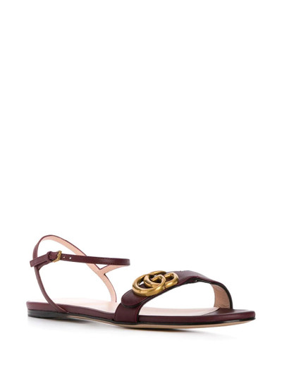 GUCCI leather Double G sandals outlook