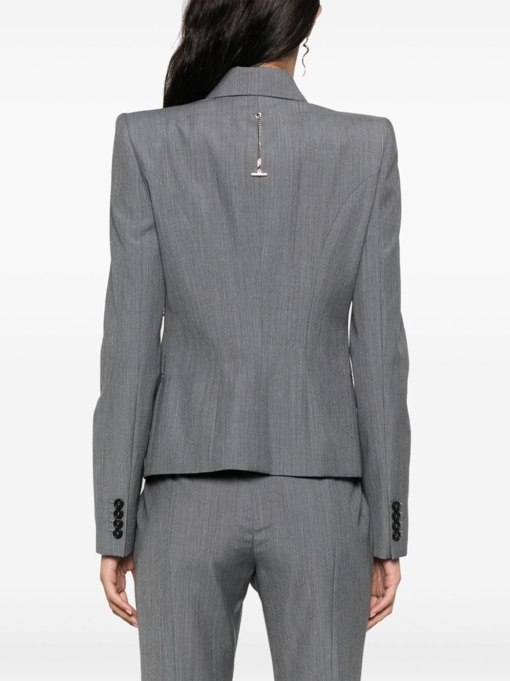 single-breasted blazer - 4
