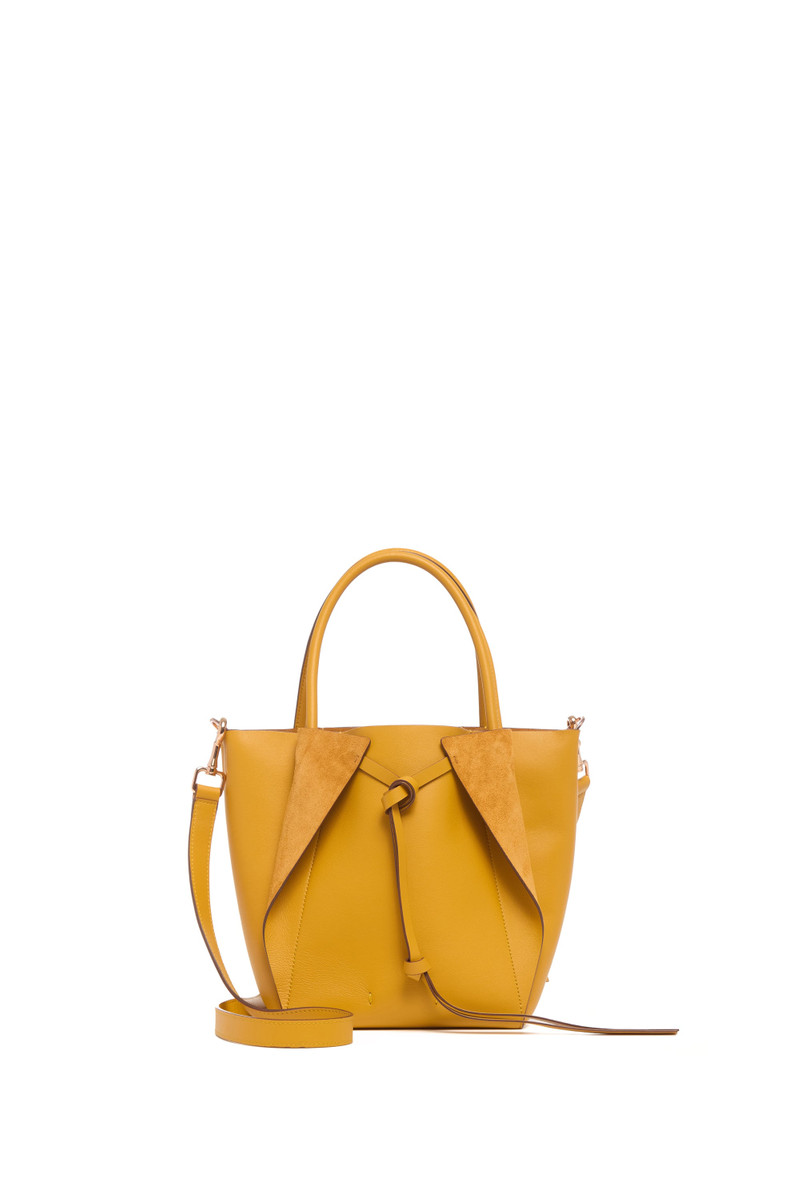 Small Marija Tote Bag in Golden Birch Nappa Leather 1