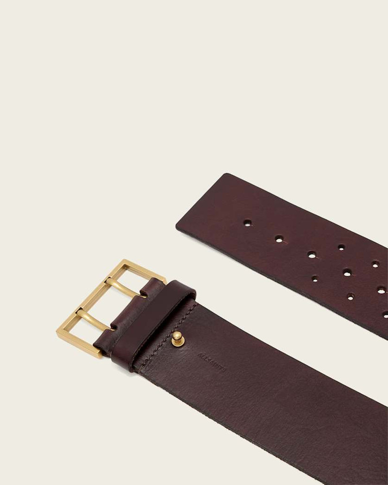 LEO LEATHER WIDE BELT 3