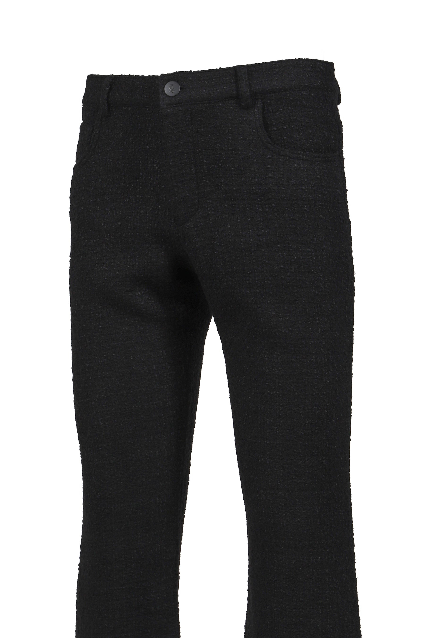 FIVE POCKET FLARE TROUSERS / BLK - 4