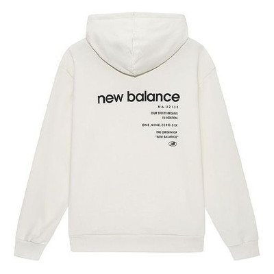 New Balance New Balance Logo Printing Sports Loose Couple Style White 5CB43313-CRE outlook