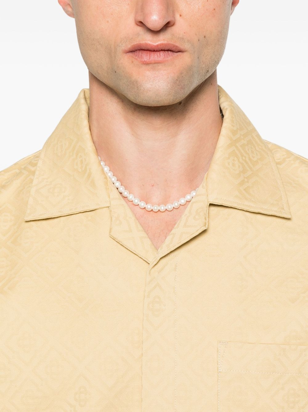 monogram-pattern shirt - 5