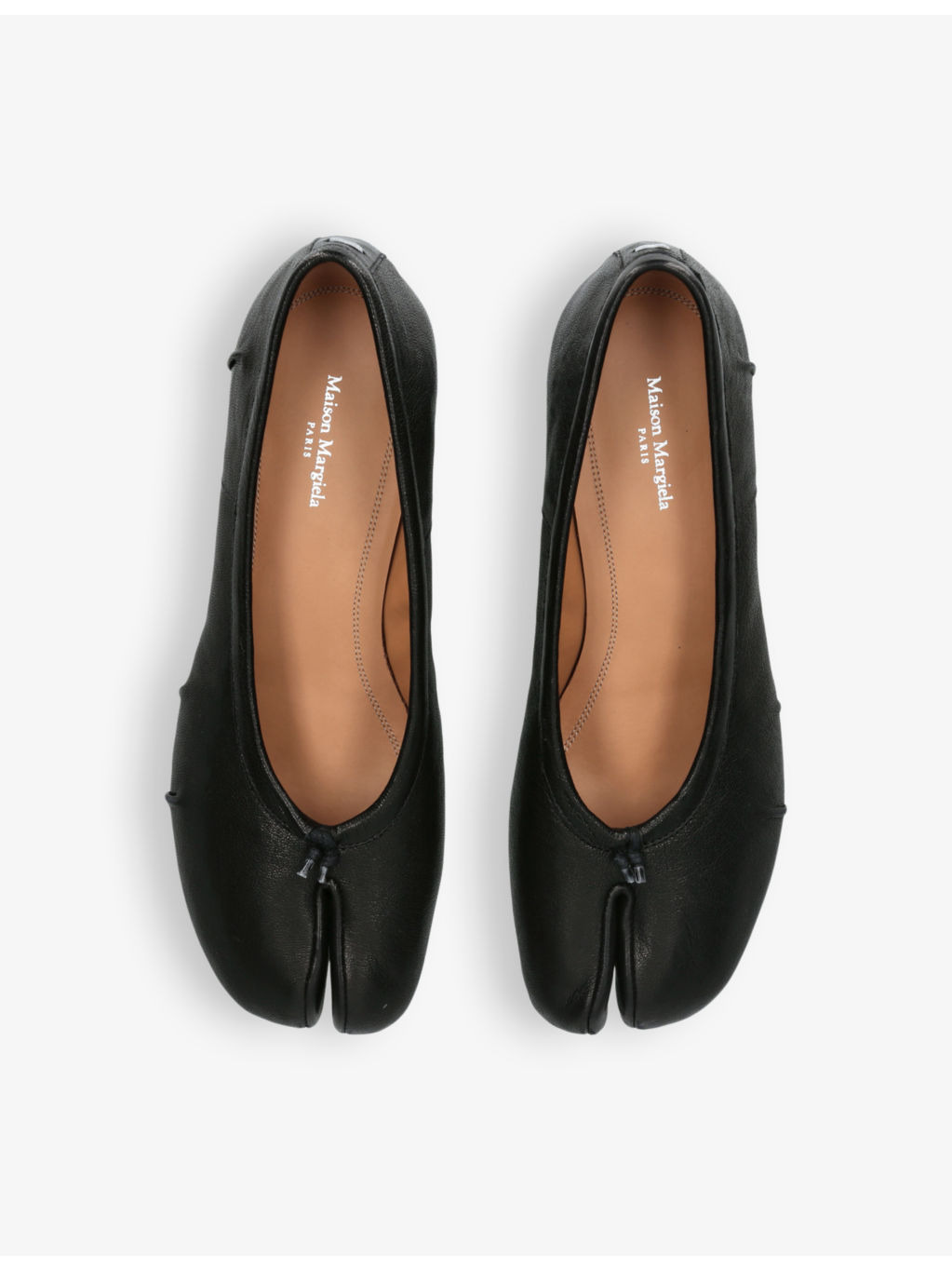 Tabi Ballerina split-toe leather heeled shoes - 2