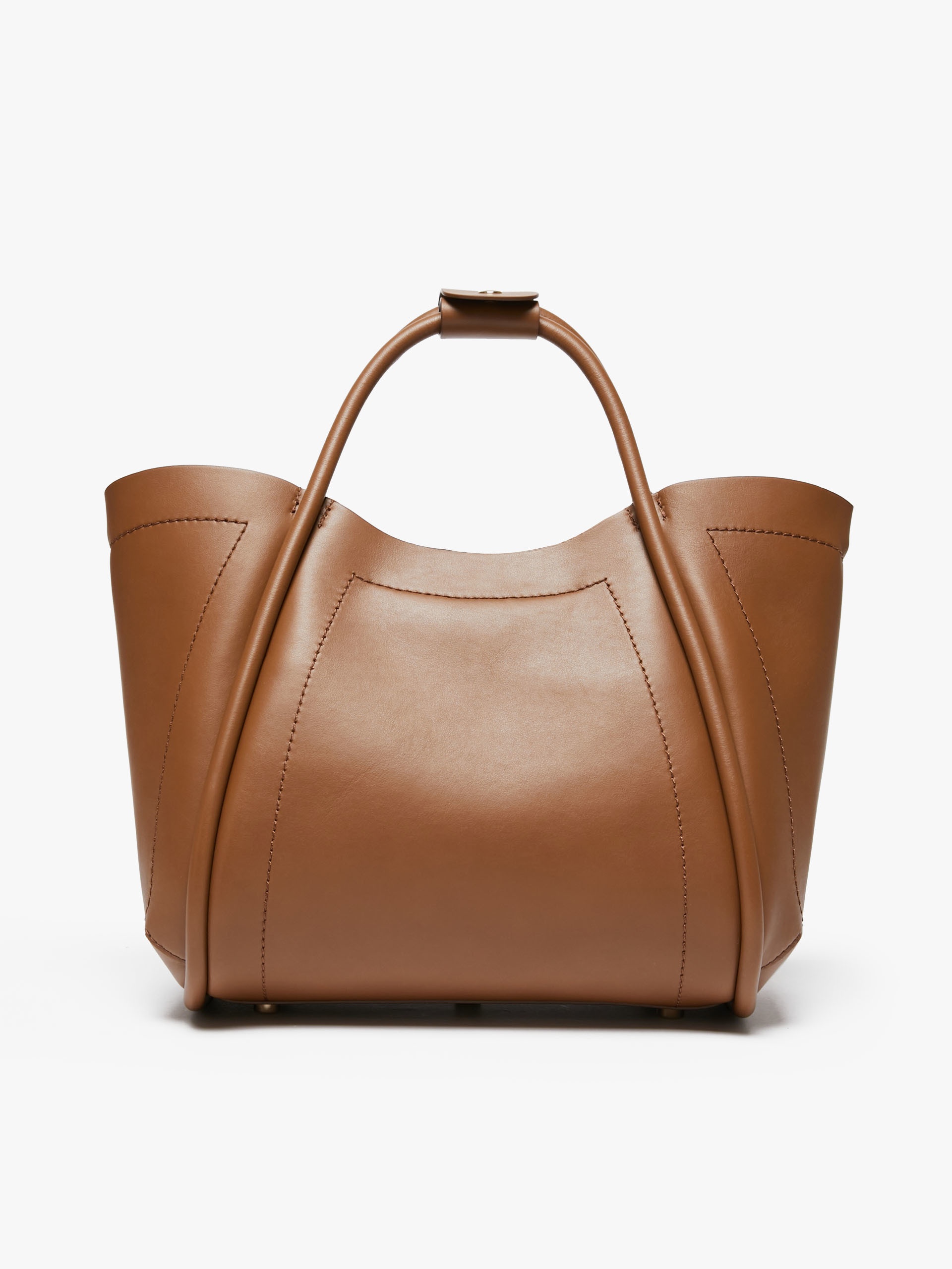 【Max Mara】国内未掲載商品 Marin スモール レザートートバッグ □MAXMARA マリン スモール レザー トートバッグ(white) (Max