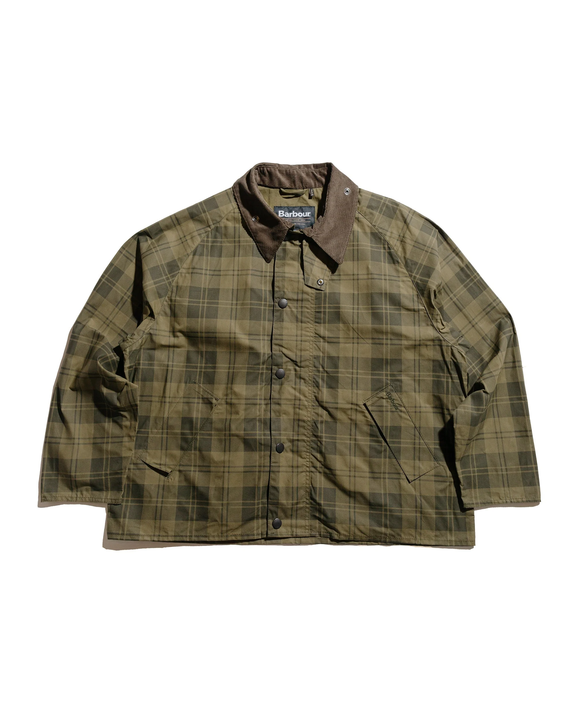 Transport Check Casual Jacket Olive Check - 1