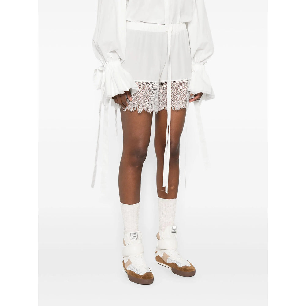 Ann Demeulemeester White Shorts - Short Shorts Women - 3