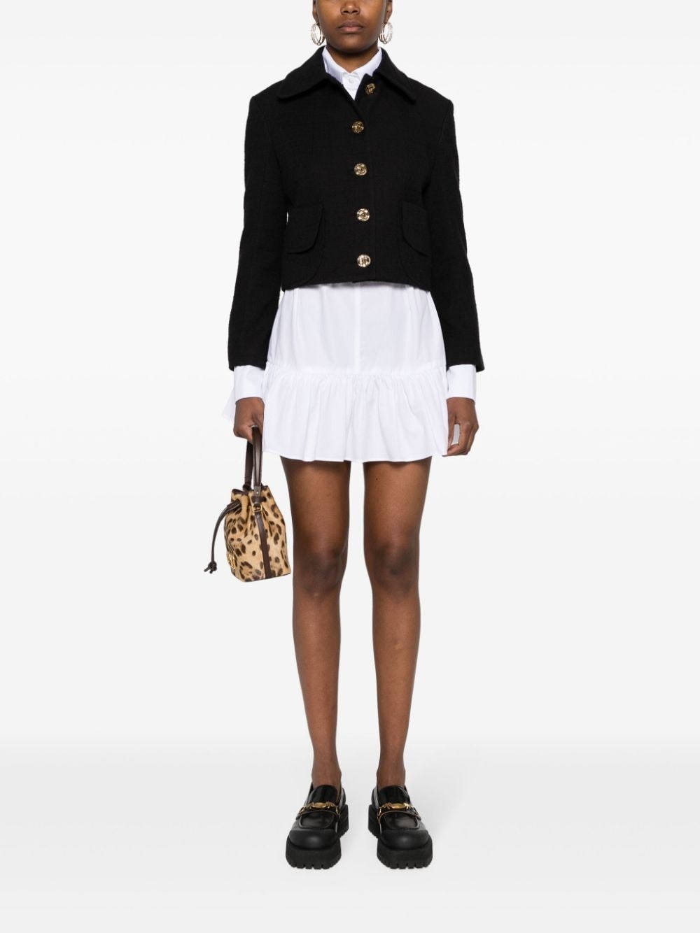 cropped tweed jacket - 4